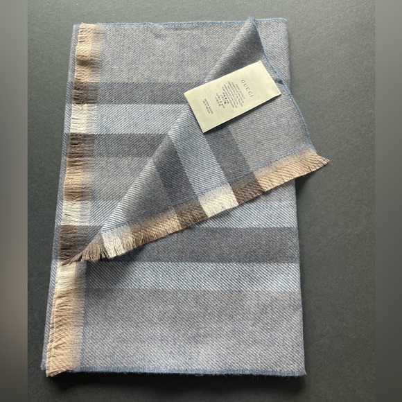 New Gucci Lana Wool Shawl / Scarf - Picture 3 of 14